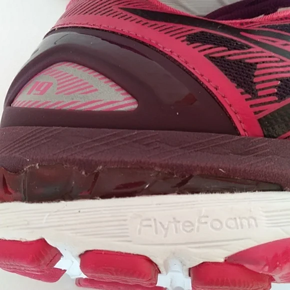 Asics Gel-Nimbus 19 Running Sneaker Shoe 10 Purple Pink - Picture 11 of 16